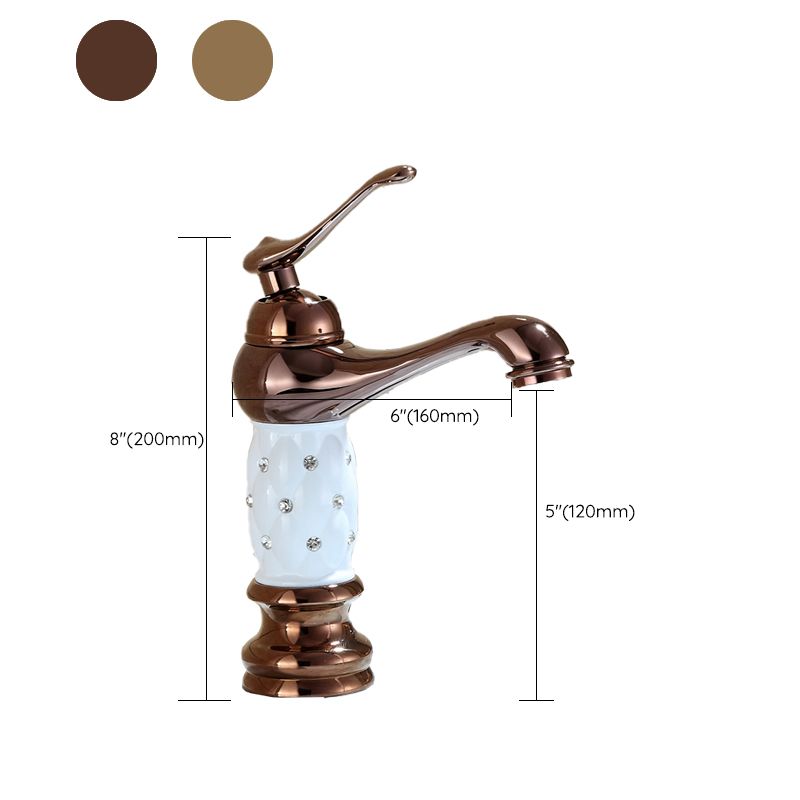 Lisslune | Luxury Vessel Faucet Brass Lever Handles Low Arc Sink Faucet