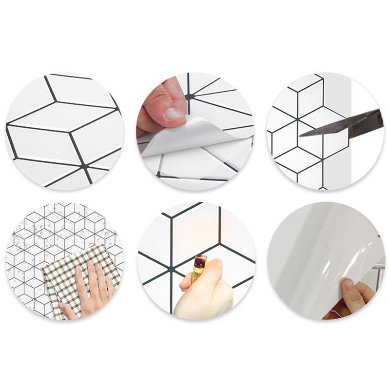 Lisslune | Mosaic tiles Removing & Sticking Tiles PVC Kitchen and Bathroom Backplate Removing and Sticking Tiles