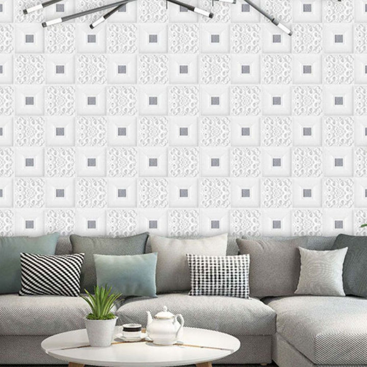 Lisslune | Modern Tin Back Wall Covering Smooth Wall Ceiling XPE Cotton Set of 1