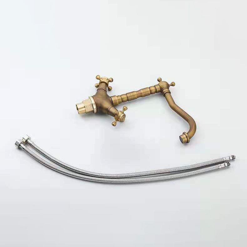 Lisslune | Industrial Widely Used Bathtub Faucet with Cross Handles Basin Faucet