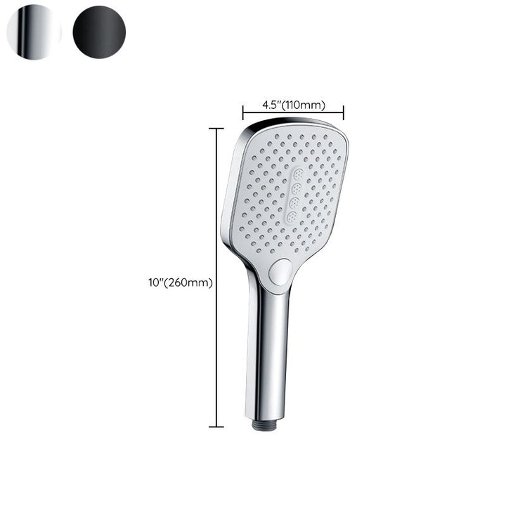 Lisslune | Contemporary Fixed Head Square Supercharged Showerhead Combo