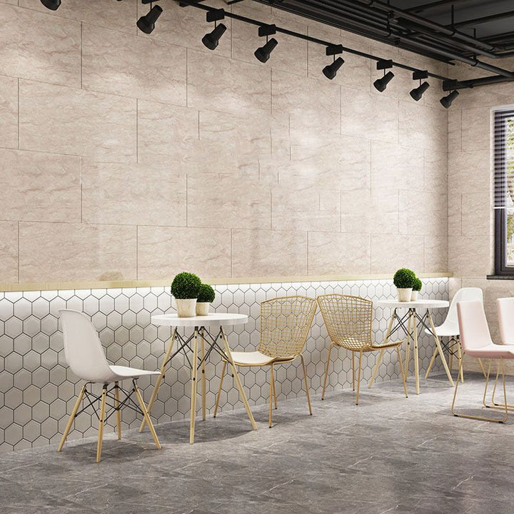 Lisslune | Modern PVC Peel and Stick Wall Tile Single Plate Wallpaper with Rectangular Shape