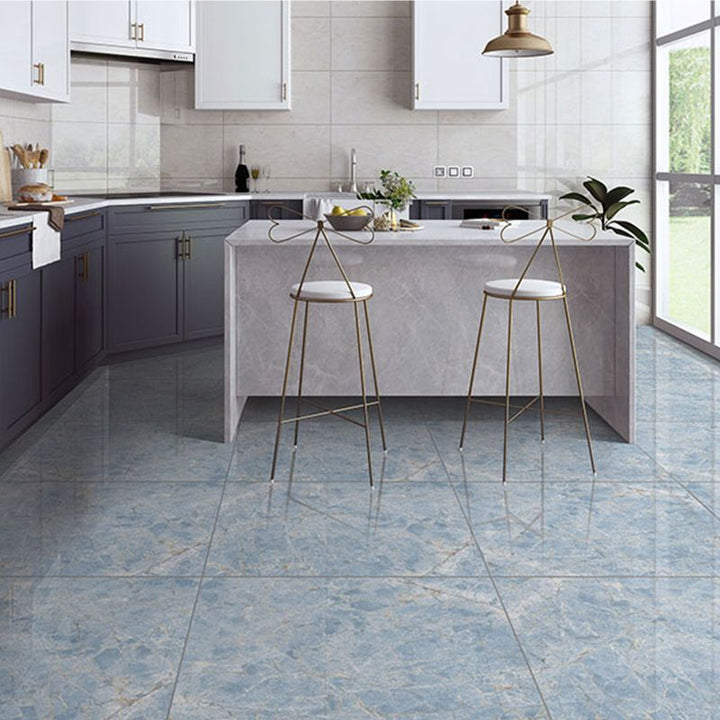 Lisslune | Peel and Stick Vinyl Flooring Marble Look Vinyl Flooring with Square Edge