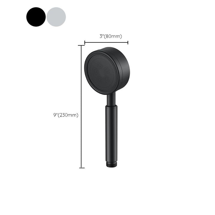 Lisslune | Round Handheld Shower Water Saving Showerhead Made of Stainless Steel