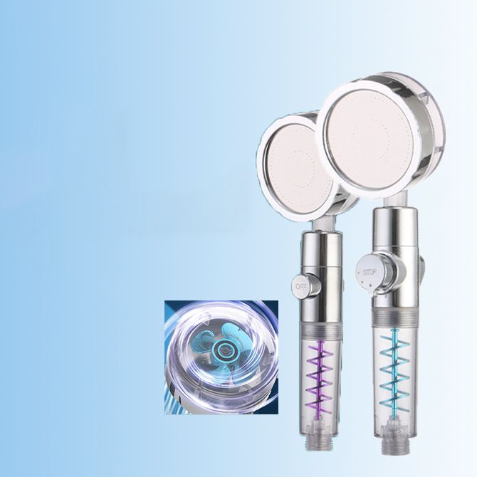 Lisslune | Creative Metal Shower Head Adjustable Water Flow Round Handheld Shower Head