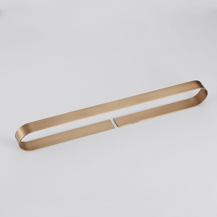 Lisslune | 2-piece modern bathroom hardware set in gold/black, towel holder