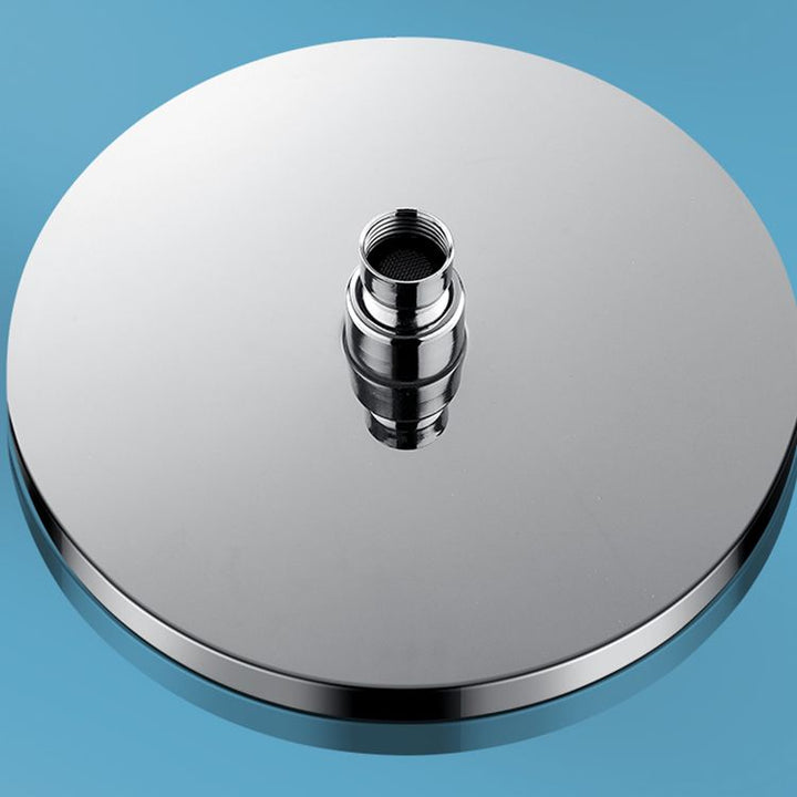 Lisslune | Metal Shower Head Combo Contemporary Round Fixed Shower Head for the Bathroom