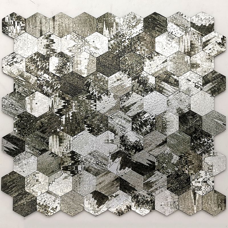 Lisslune | Water-repellent Peel & Stick Tile Hexagonal Mosaic for Splash Wall