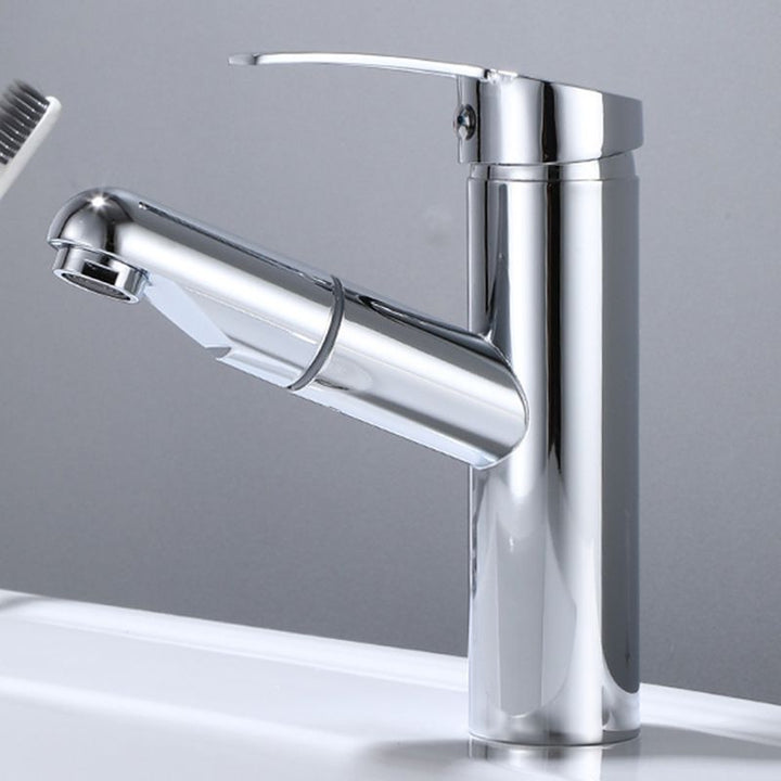 Lisslune | Modern Sink Faucet Solid Color Metal Sink Bathroom Faucet