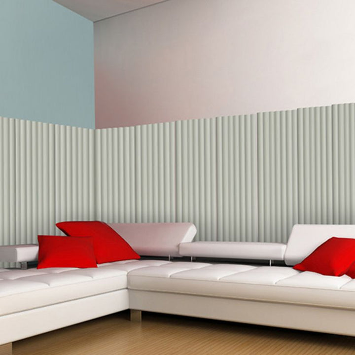 Lisslune | Color Block Upholstery Wall Panel Self-adhesive Foam Interior Wall Tile