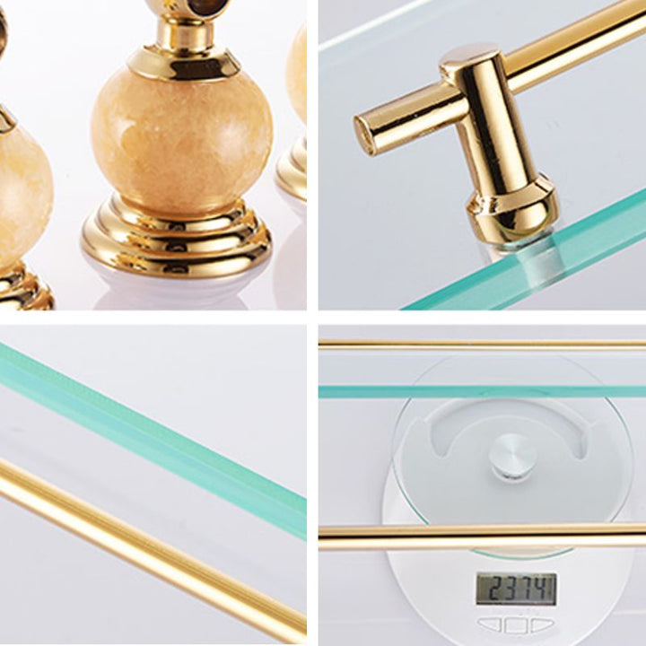 Lisslune | Modern bathroom accessories as a single piece or as a set in gold