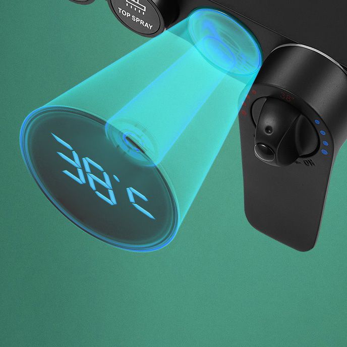 Lisslune | Modern adjustable water flow shower faucet shower hose shower system on the wall