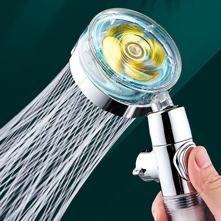 Lisslune | Round shower head adjustable water flow handheld shower head with water filtration