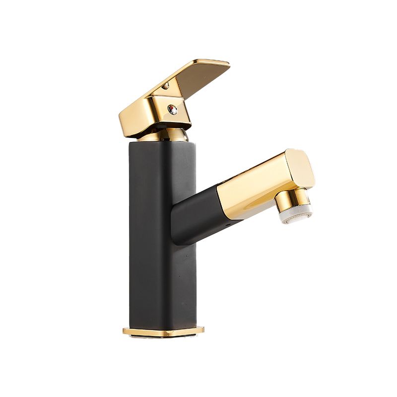 Lisslune | Luxury Extendable Basin Faucet Cubic Low Arc Vanity Faucet
