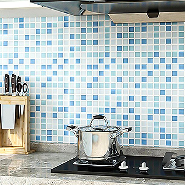 Lisslune | Modern Peel and Stick Wall Covering PVC Mosaic Tiles Field Tiles for the Kitchen