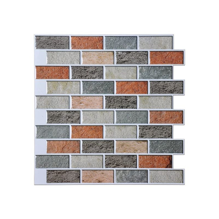 Lisslune | Square Peel-and-Stick Tiles Plastic Indoor Peel & Stick Subway Tile