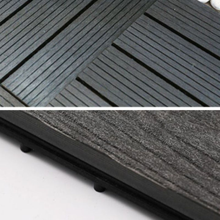 Lisslune | Striped pattern terrace tiles interlocking tiles kit outdoor patio