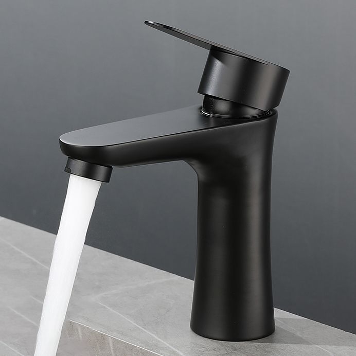 Lisslune | Round Vessel Faucet Lever Handle Stainless Steel Bathroom Faucet with Water Hose