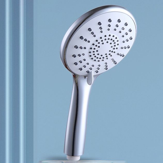 Lisslune | Basic Shower Head Round Plastic Handheld Shower Head in Silver