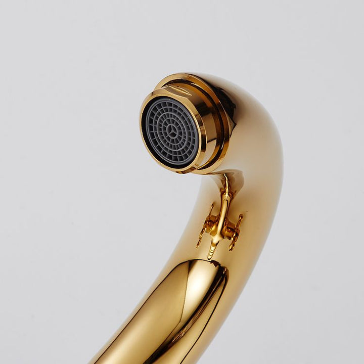 Lisslune | Vintage Wide Spread Bathroom Faucet Industrial Lever Sink Faucet