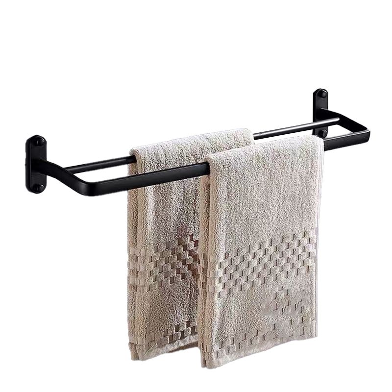 Lisslune | Modern Bathroom Accessories Set Towel Holder Black Soap Dish Bath Accessories Set