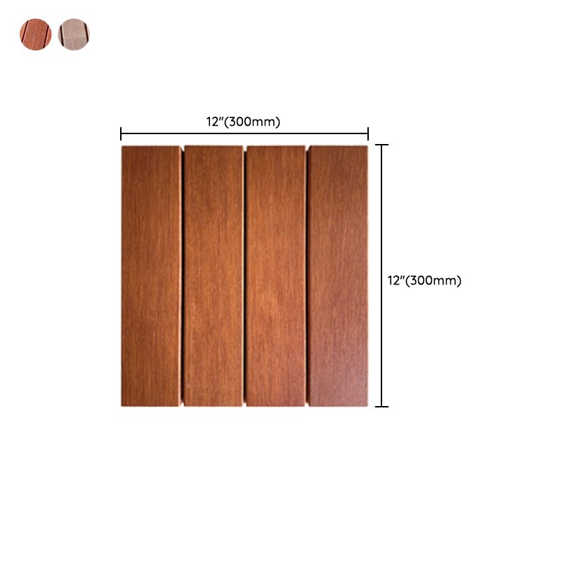 Lisslune | Modern Style Square Wood Flooring Corrosion Resistant Outdoor Wood Flooring