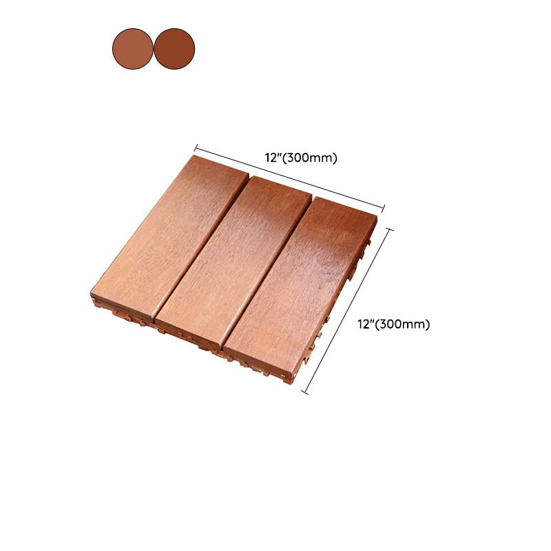 Lisslune | Classic wooden deck tiles connecting composite patio tiles