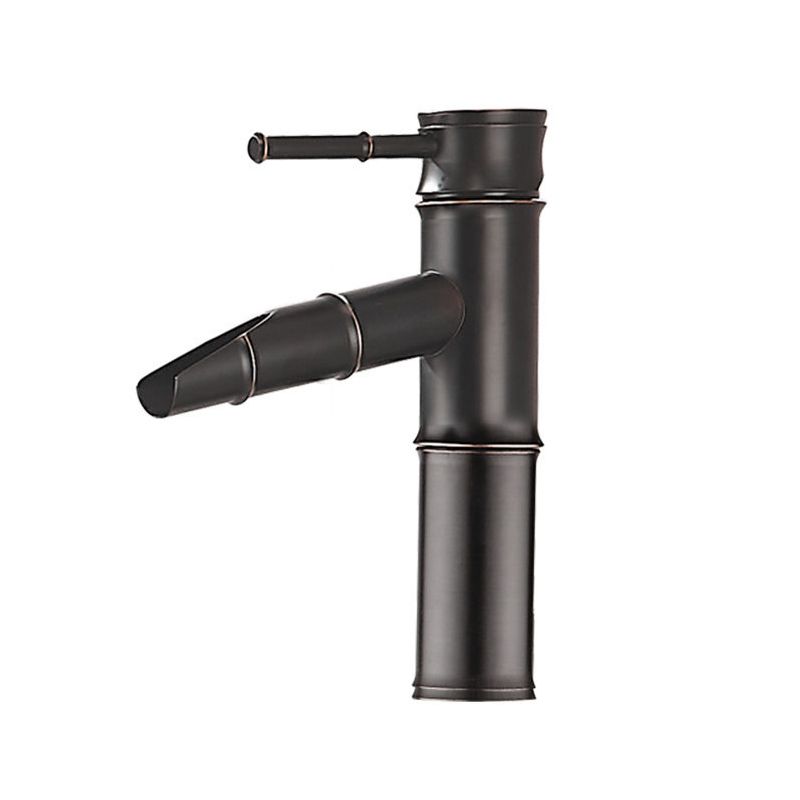 Lisslune | Farmhouse Vessel Sink Faucet Copper 1-Handle Low Arc Vessel Faucet for Bathroom