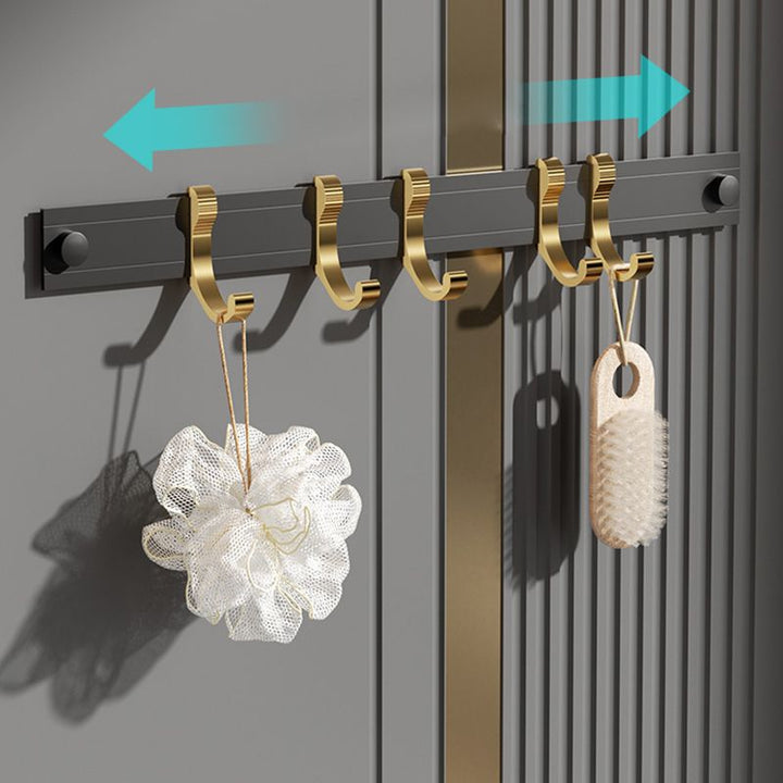 Lisslune | Contemporary stainless steel bathroom accessories as a single piece or in a set in black and gold