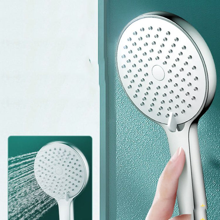 Lisslune | Round Self-Cleaning Handheld Shower Adjustable Water Flow Wall Mounted Hand Shower
