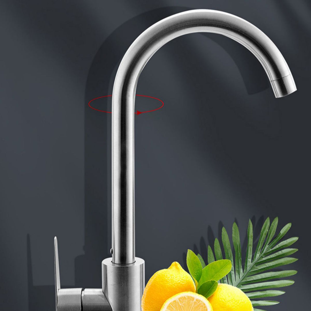 Lisslune | Modern bar prep mirror stainless steel with faucet workstation strip