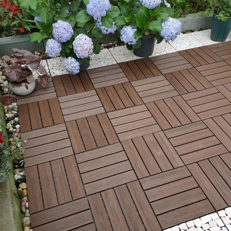 Lisslune | Modern Floor Tiles Outdoor Waterproof Rectangular Wood Decking