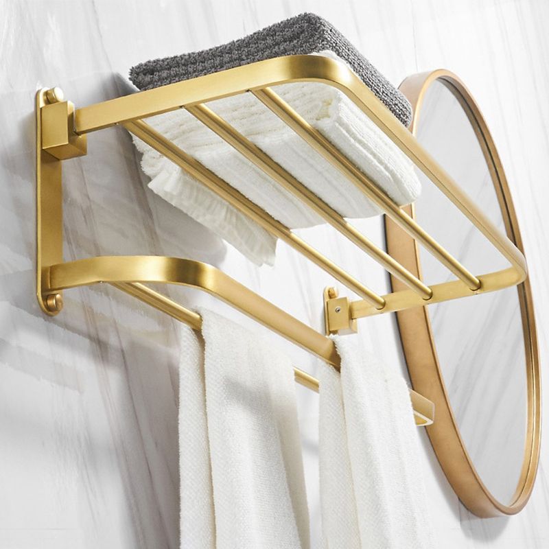 Lisslune | Modern Bathroom Hardware Paper Holder Bathroom Shelf Gold Bathroom Accessories Set