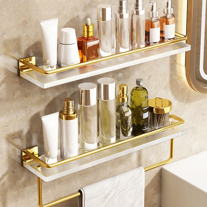 Lisslune | Modern Silver/Gold Bathroom Hardware Set Bathroom Shelf Bathroom Set