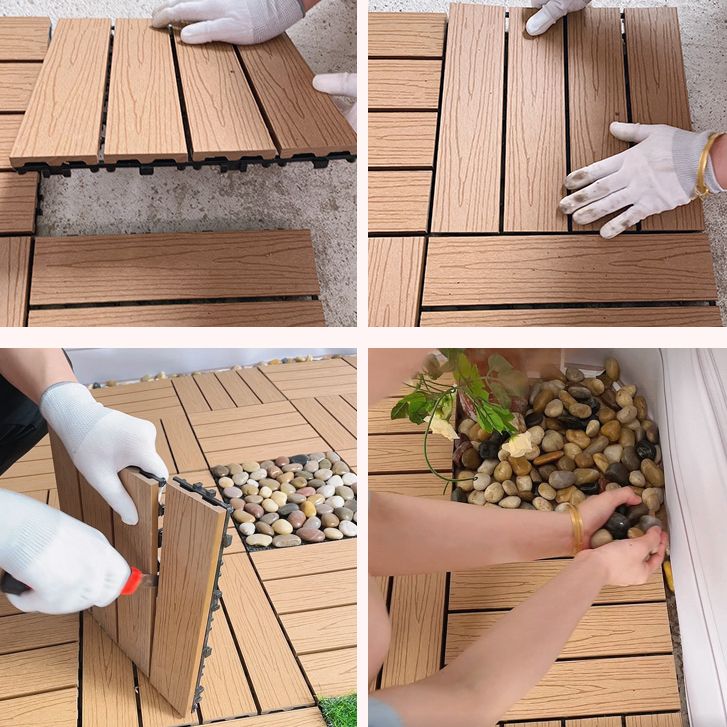 Lisslune | Deck Plank Wood Outdoor Waterproof Non-slip Floor Board