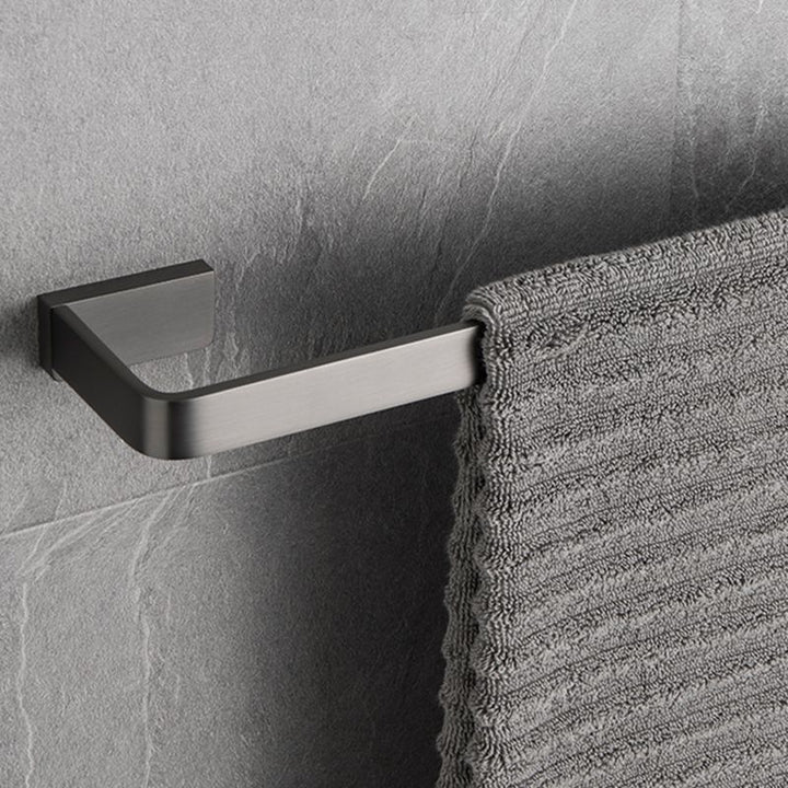 Lisslune | Gray metal modern bathroom accessories as a single item or as a set