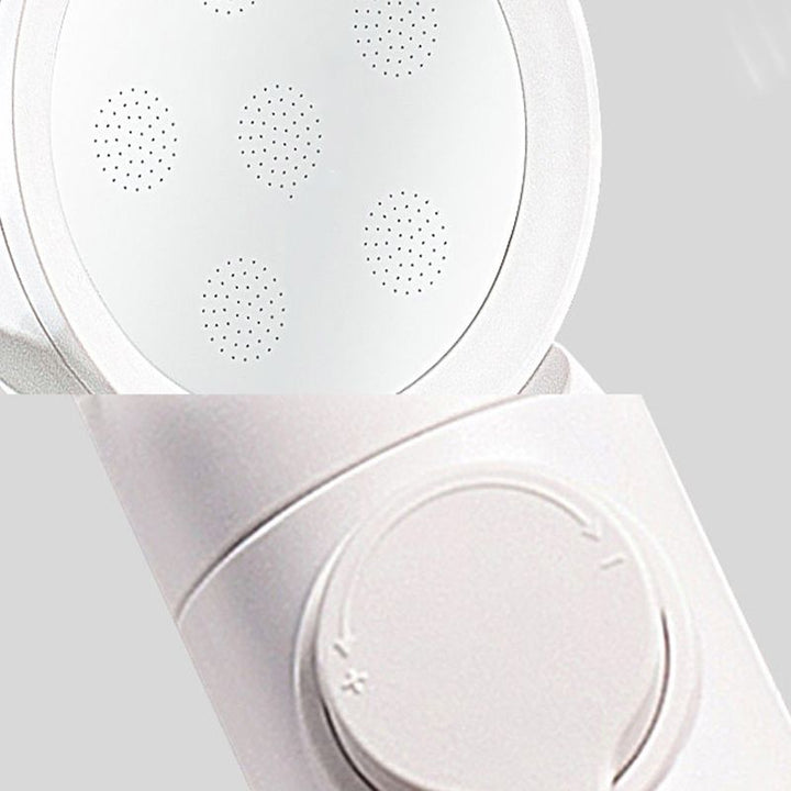 Lisslune | Handheld Shower Adjustable Spray Pattern White Round Showerhead
