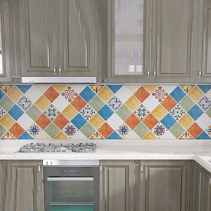 Lisslune | Modern Peel-and-Stick Backsplash Wall Tiles made of Plastic Mosaic Tile Wallpaper for the Kitchen