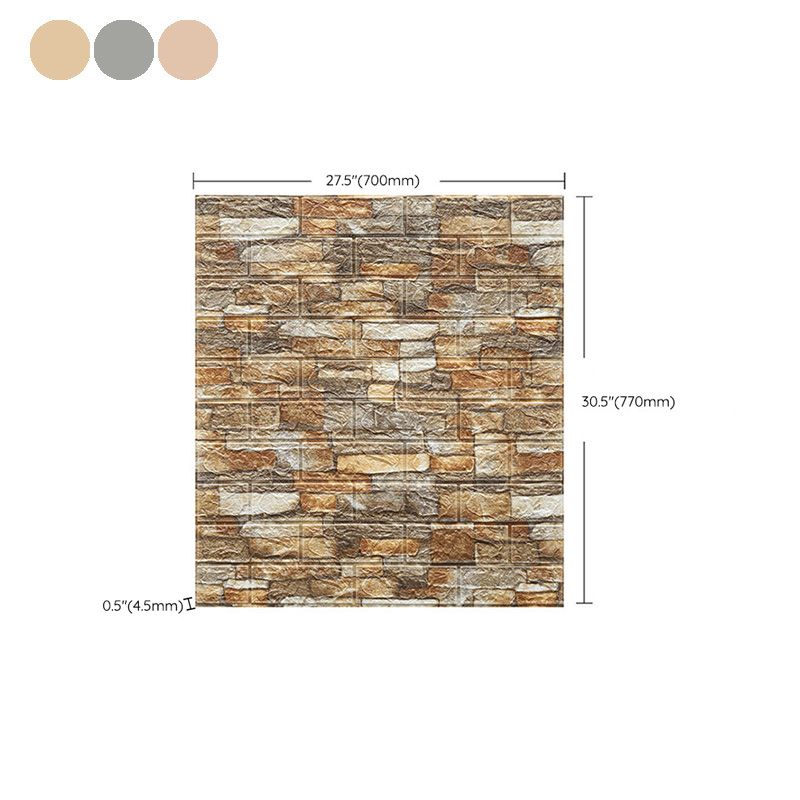Lisslune | Country House Wall Plank 3D Brick Bathroom Living Room Wall Panels Set of 2