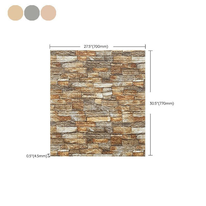 Lisslune | Country House Wall Plank 3D Brick Bathroom Living Room Wall Panels Set of 2