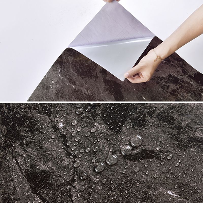 Lisslune | Rectangular Peel & Stick Mosaic Tile Modern PVC Peel & Stick Field Tile