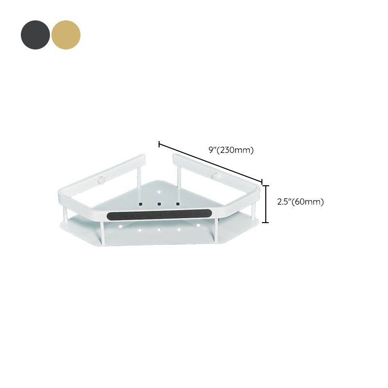 Lisslune | Matt white 3-piece modern bathroom accessory set, bathroom shelf