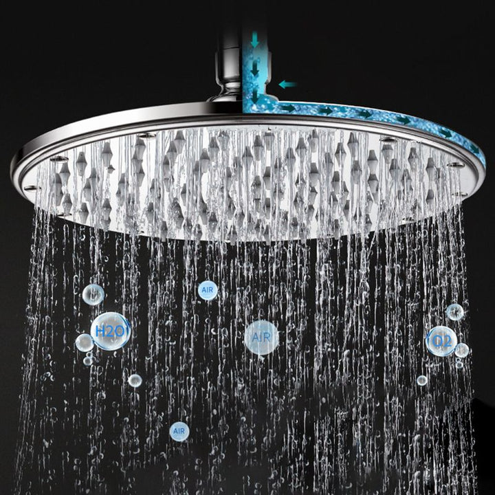 Lisslune | Contemporary Showerhead Combination Dual Showerhead Stainless Steel Wall-Mounted Showerhead
