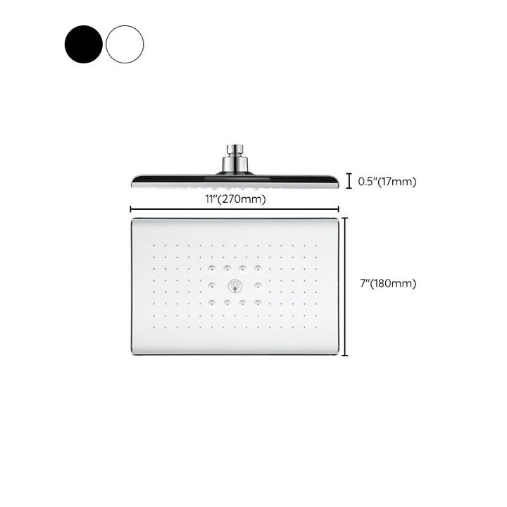 Lisslune | Rectangular Fixed Shower Head Traditional Ceiling Mounted Shower Head