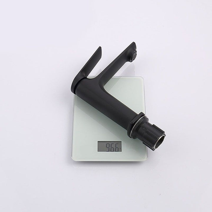 Lisslune | Modern Container Faucet Brass Lever Handles Low Arc Sink Bathroom Faucet