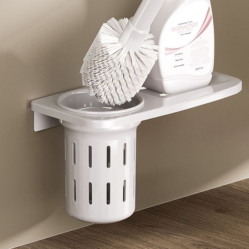 Lisslune | White Bathroom Accessories Set Contemporary Aluminum Bathroom Accessories Kit with Towel Rail