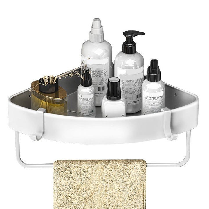 Lisslune | Modern Black-White Metal Bath Hardware Set Bath Rack Bathroom Hardware Set