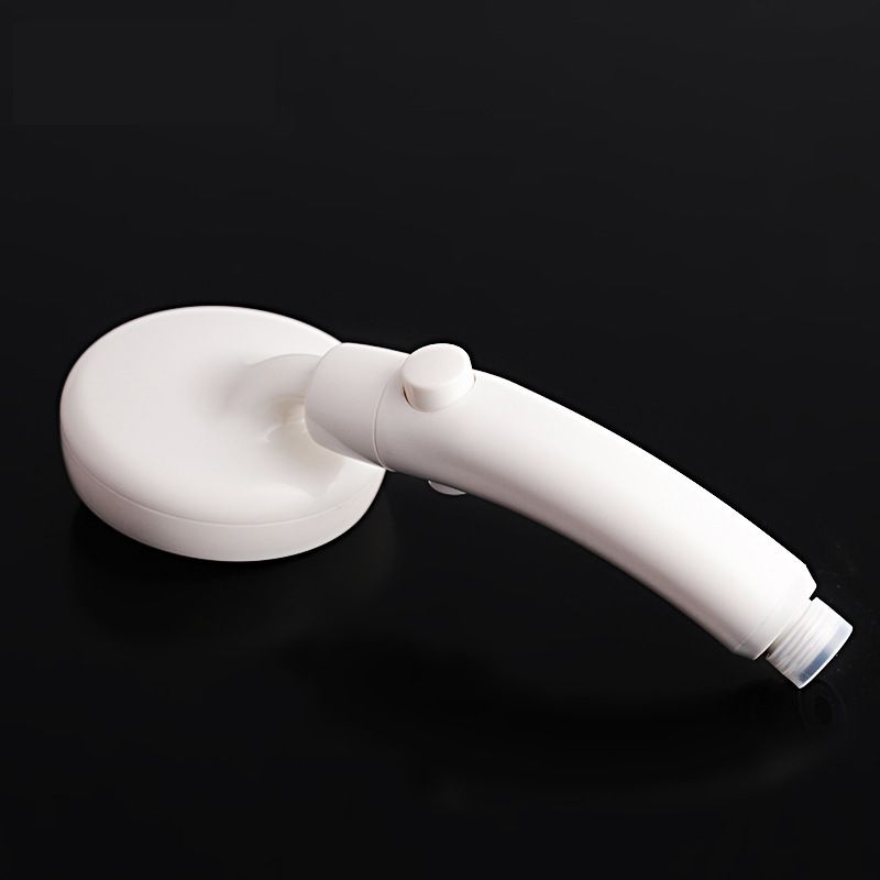 Lisslune | Plastic Handheld Showerhead White Standard Spray Round Wall-mounted Swivel Showerhead