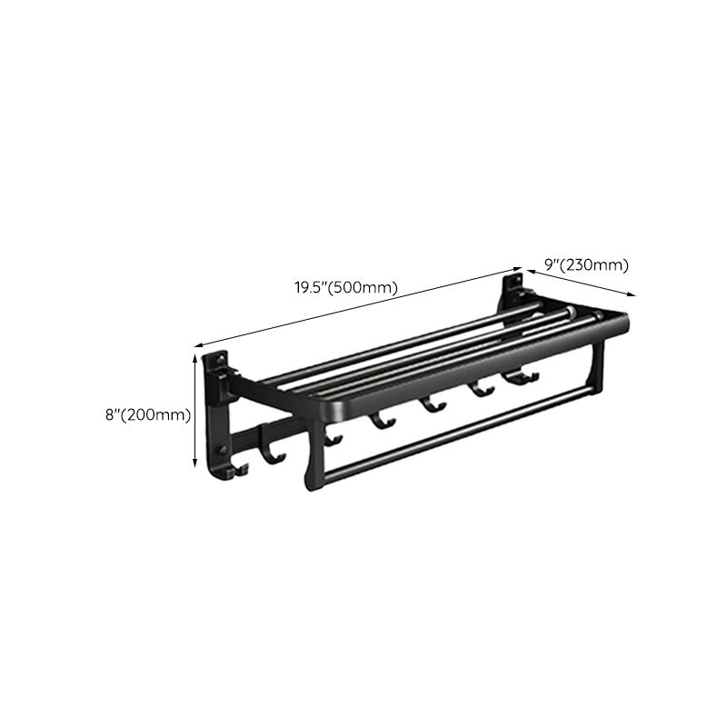Lisslune | Traditional Aluminum Bathroom Accessories Set Black Bathroom Accessories Kit