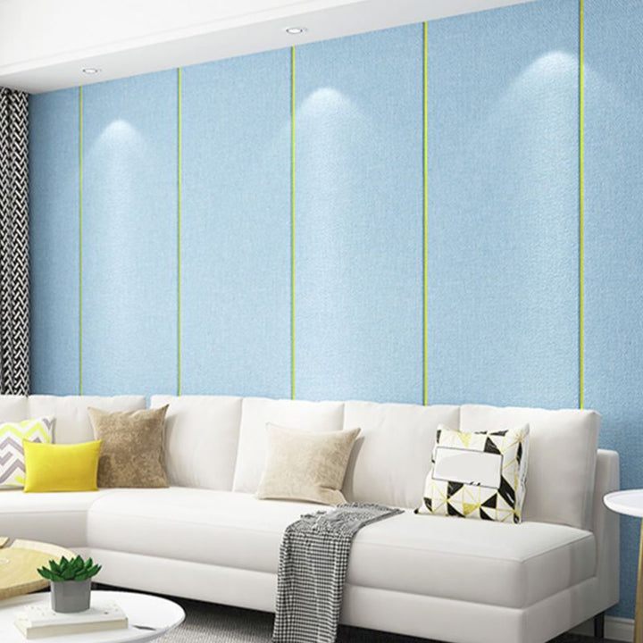 Lisslune | Modern Linen Wall Cladding Panels Textured Wall Interior Anti-Collision Board